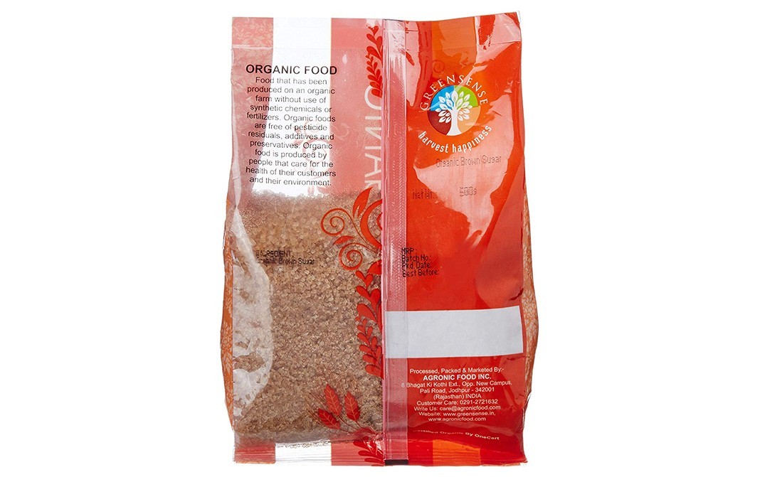 Green Sense Organic Brown Sugar    Pack  500 grams